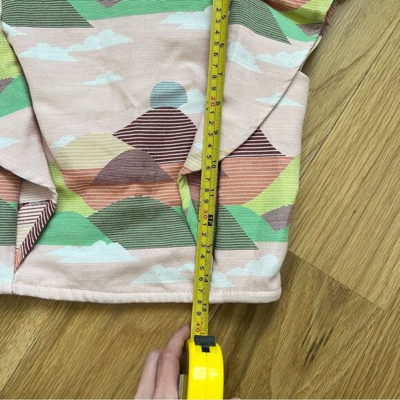 Koch Cecelia Crop Top Pink Mountain Flutter sleeve spring summer cute tank - Picture 7 of 8